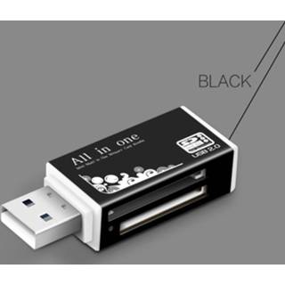 👉 USB stick zwart Multi in 1 geheugen SD-kaartlezer voor Memory Pro Duo micro SD TF m2 MMC SDHC MS Card (zwart) 8212099164699