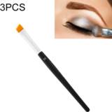 👉 Penseel 3 stuks professionele dubbelzijdig Duo wenkbrauw Enhancer schuine borstel + kam schoonheid make-up tool (15 #) 8212099164750