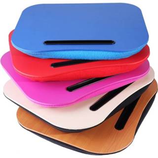 👉 Bureau houten 2 stuks draagbare knie schoot kussen handige computer lezen schrijven tafel laptop stand (ondiepe graan) 8212099164972