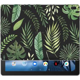 👉 Tablethoes Lenovo Tab E10 Uniek Tablethoesje Leaves 8720091055827