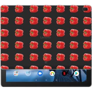 👉 Tablethoes rood Lenovo Tab E10 Tablethoesje Design Paprika Red 8720091175808