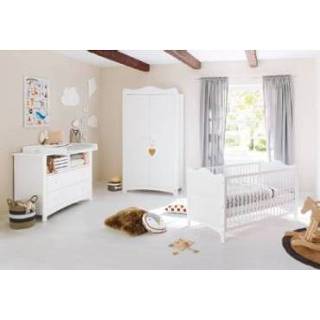 👉 Wit kinderen Pinolino Kinderkamer Florentina extra breed - 4035769046934