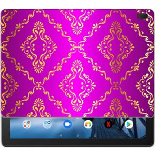 👉 Tablethoes roze Lenovo Tab E10 Uniek Tablethoesje Barok 8720091404687