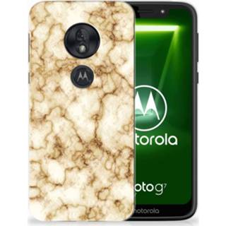 👉 Marmer goud Motorola Moto G7 Play Uniek TPU Hoesje 8720091425804