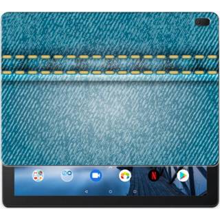 👉 Tablethoes Lenovo Tab E10 Tablethoesje Design Jeans 8720091503243