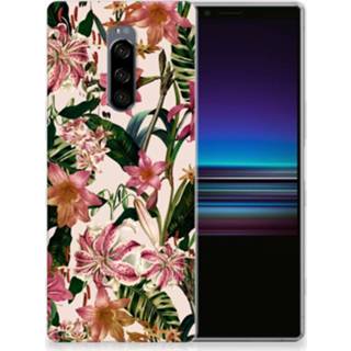 👉 Sony Xperia 1 Uniek TPU Hoesje Flowers 8720091652002