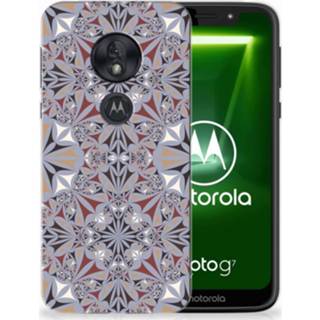 Motorola Moto G7 Play TPU Hoesje Design Flower Tiles 8720091697225