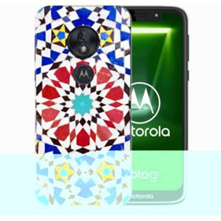 👉 Motorola Moto G7 Play TPU Siliconen Hoesje Mozaïek