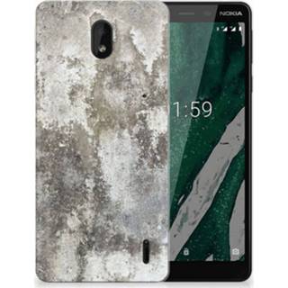 Nokia 1 Plus TPU Hoesje Design Beton Nokia 1 Plus TPU Hoesje Design Beton 8720091828766