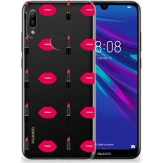 👉 Lippenstift Huawei Y6 2019 | Pro TPU Hoesje Design Lipstick Kiss 8720091938601