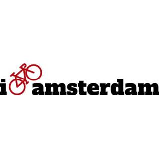 Laptop sticker nederlands I bike Amsterdam
