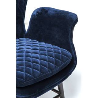 👉 Fauteuil active blauw Kare Design Tudor Blue Velvet - 4025621795230