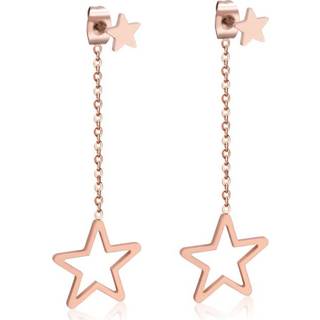 👉 Oorhanger edelstaal rose vrouwen Cilla Jewels Dames oorhangers Stars 8720088553787