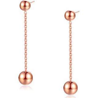 👉 Oorhanger edelstaal rose vrouwen Cilla Jewels oorhangers verguld Ball Bead 8720088553831