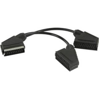 👉 Scart splitter zwart active kabel 0.2m 5412810280384