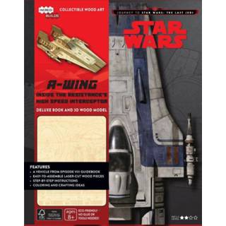 👉 Boek houten A-Wing, met bouwplaat, journey to Star Wars, The Last Jedi 9789047624271