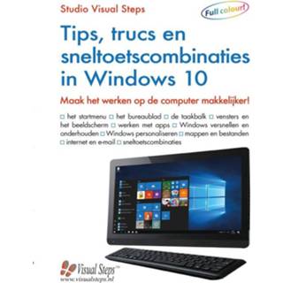 👉 Tips, trucs en sneltoetscombinaties in Windows 10 - Boek Studio Visual Steps (9059055446)