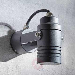 A++ donkergrijs grijs drukgegoten aluminium Buitenwandspot Galina, donkergrijs, 15,4 cm