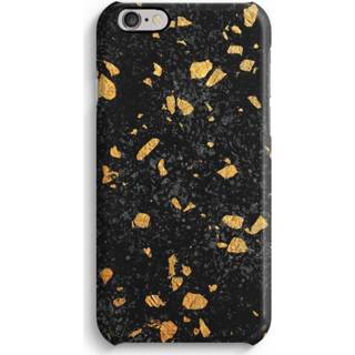 👉 Zwart Volledig Geprint iPhone 6 / 6S Hoesje (Glossy) - Terrazzo N°7 7435138394364