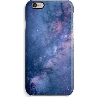👉 Zwart Volledig Geprint iPhone 6 / 6S Hoesje (Glossy) - Nebula 7435138396368