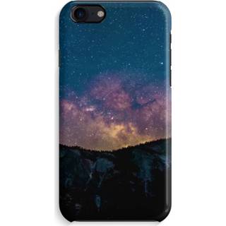 👉 Zwart IPhone 8 Volledig Geprint Hoesje (Hard) (Glossy) - Travel to space 7435138454402