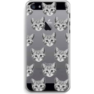 👉 Transparant IPhone 5 / 5S SE Hoesje (Soft) - Kitten 7435138436491