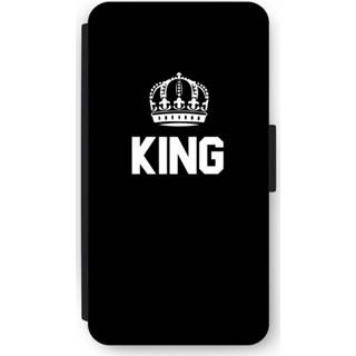 👉 Flip hoesje zwart Samsung Galaxy J3 (2016) - King 7435138456482