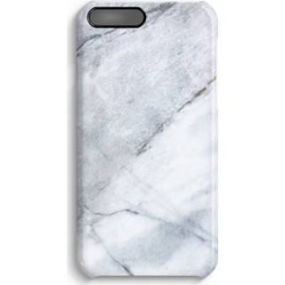 👉 Witte marmer zwart IPhone 7 Plus Volledig Geprint Hoesje (Hard) (Glossy) - 7435138460410