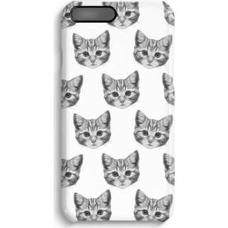 👉 Zwart IPhone 7 Plus Volledig Geprint Hoesje (Hard) (Glossy) - Kitten 7435138461493