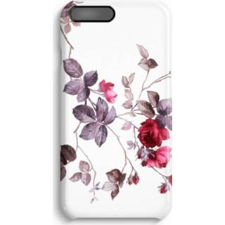 👉 Zwart IPhone 7 Plus Volledig Geprint Hoesje (Hard) (Glossy) - Mooie bloemen 7435138462407