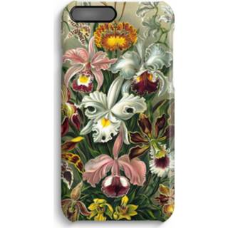 Zwart IPhone 7 Plus Volledig Geprint Hoesje (Hard) (Glossy) - Haeckel Orchidae 7435138462421