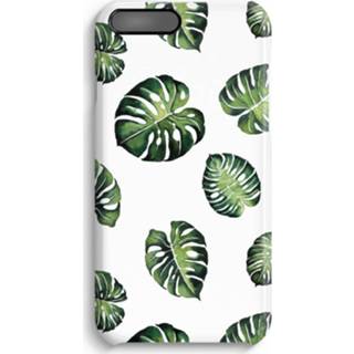 👉 Zwart IPhone 7 Plus Volledig Geprint Hoesje (Hard) (Glossy) - Tropische bladeren 7435138462490