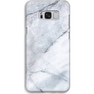 👉 Witte marmer zwart Samsung Galaxy S8 Volledig Geprint Hoesje (Hard) (Glossy) - 7435138465415