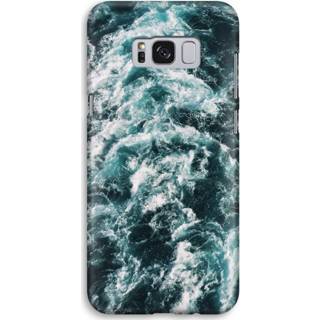 👉 Zwart Samsung Galaxy S8 Volledig Geprint Hoesje (Hard) (Glossy) - Zee golf 7435138466436