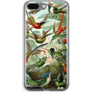 👉 Transparant IPhone 8 Plus Hoesje (Soft) - Haeckel Trochilidae 7435138475407