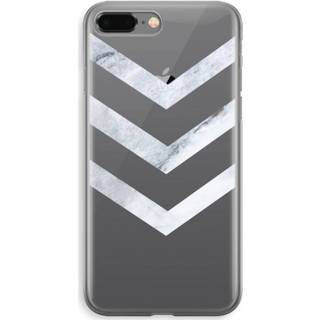 👉 Transparant IPhone 8 Plus Hoesje (Soft) - Marmeren pijlen 7435138478408