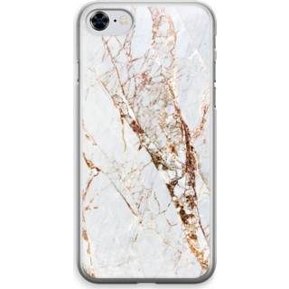👉 Transparant goud marmer IPhone 8 Hoesje (Soft) - 7435138484447