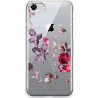 👉 Transparant IPhone 8 Hoesje (Soft) - Mooie bloemen 7435138487400