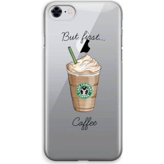 👉 Transparant IPhone 8 Hoesje (Soft) - But first coffee 7435138488438