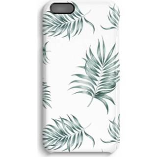 👉 Zwart IPhone 6 / 6S Plus Volledig Geprint Hoesje (Hard) (Glossy) - Simple leaves 7435138491421