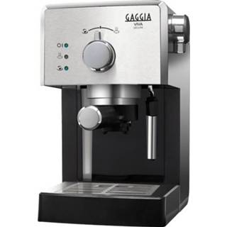 👉 Espresso apparaat staal zwart RVS Gaggia Viva Deluxe 8710103852360