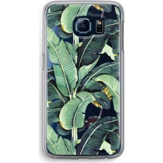 👉 Transparant Samsung Galaxy S6 Hoesje (Soft) - Bananenbladeren 7435138665648