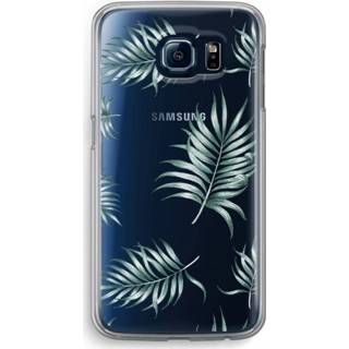 👉 Transparant Samsung Galaxy S6 Hoesje (Soft) - Simple leaves 7435138666621