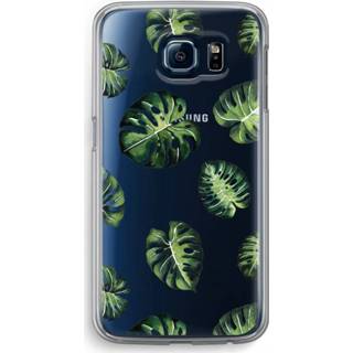 👉 Transparant Samsung Galaxy S6 Hoesje (Soft) - Tropische bladeren 7435138667697