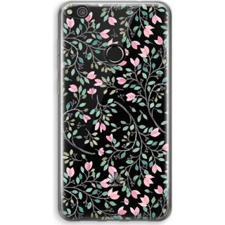 👉 Transparant Huawei Ascend P8 Lite (2017) Hoesje (Soft) - Sierlijke bloemen 7435138734726