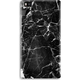 👉 Zwart marmer Huawei Ascend P8 Lite (2015 - 2016) Volledig Geprint Hoesje (Hard) 2 7435138734757