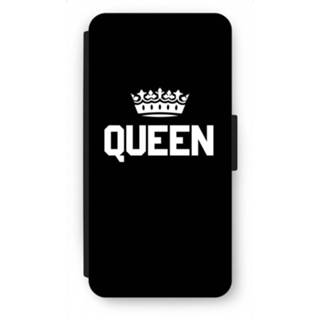 👉 Flip hoesje zwart Samsung Galaxy S7 Edge - Queen 7435138740796