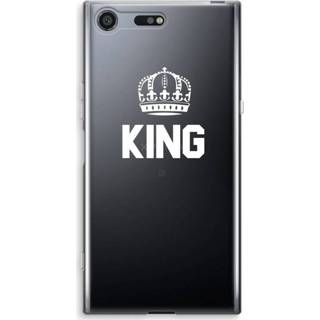 Sony Xperia XZ Premium Hoesje, Soft - King transparant zwart Transparant zwart Sony Xperia XZ Premium Hoesje (Soft) - King 7435138816880