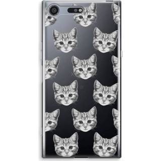 👉 Transparant Sony Xperia XZ Premium Hoesje (Soft) - Kitten 7435138816897