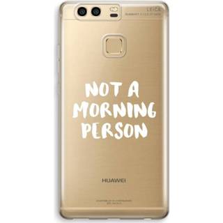 👉 Transparant Huawei P9 Hoesje (Soft) - Morning person 7435138828869